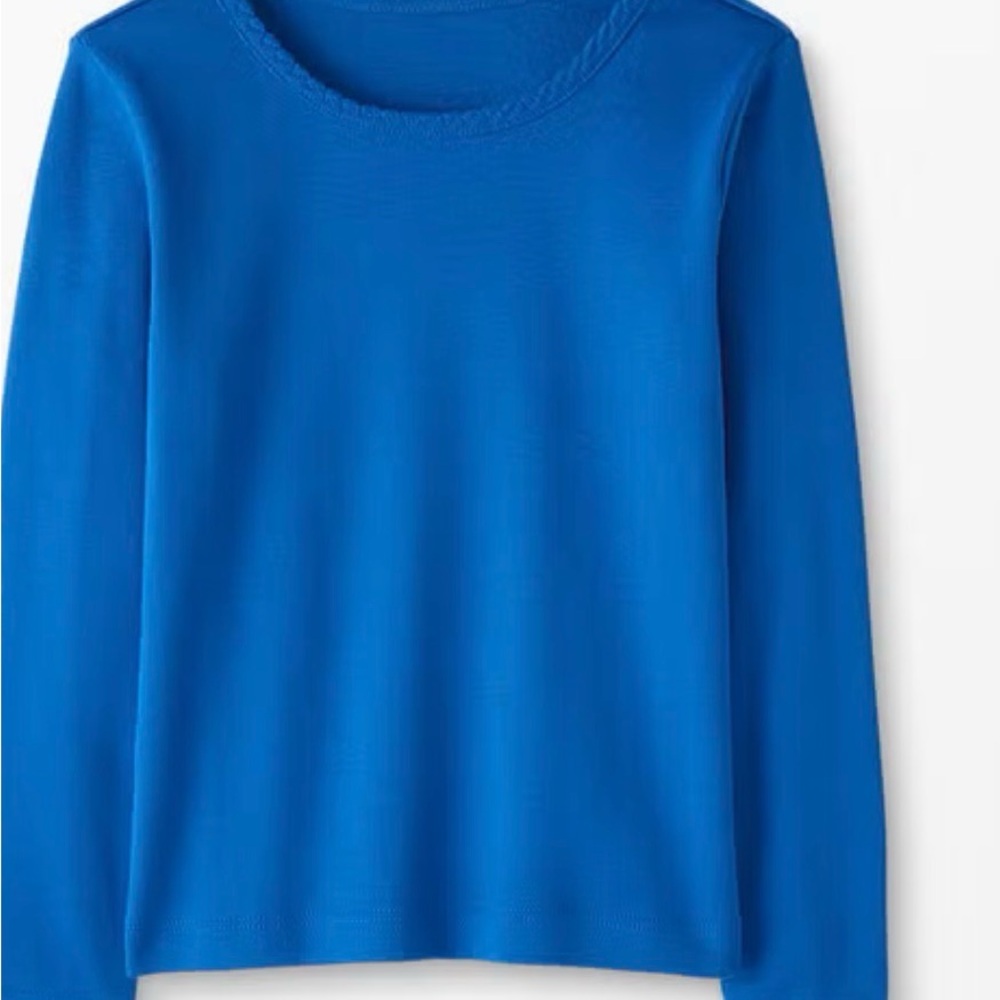 Hanna Andersson Baltic Blue Long Sleeve Tee